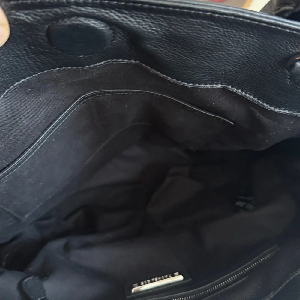 Rachel Zoe Elegant Black Leather Tote Bag - Picture 8 of 8